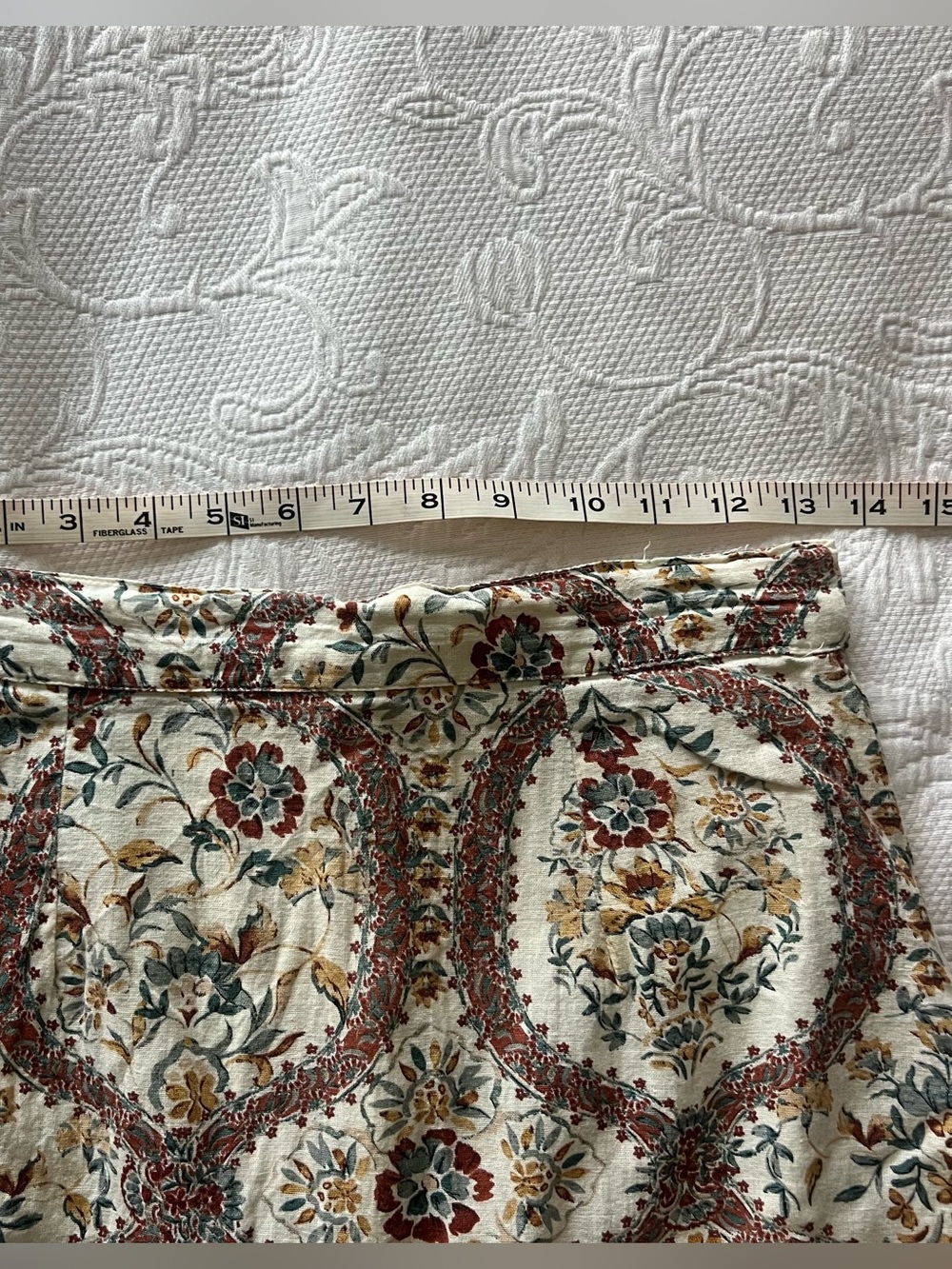beautiful cream floral maxi skirt - Picture 6 of 8